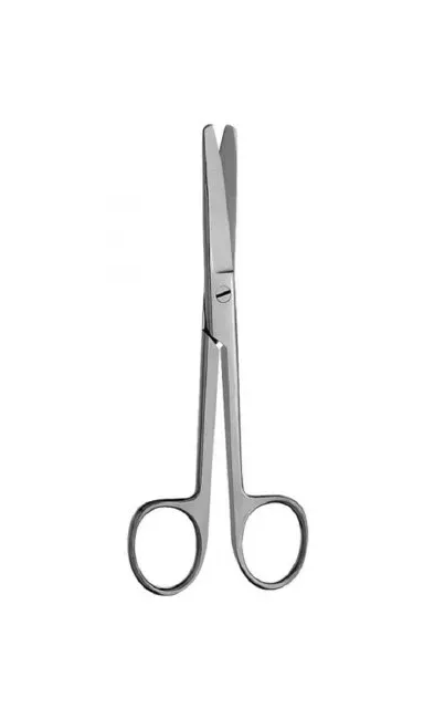 V. Mueller - SU1722 - Operating Scissors V. Mueller 5-3/4 Inch Length Surgical Grade Stainless Steel NonSterile Finger Ring Handle Straight Blunt Tip / Blunt Tip