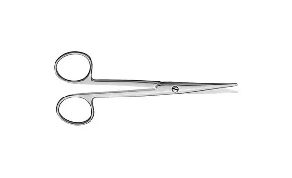 V. Mueller - SU1821 - Dissecting Scissors Mayo 6-3/4 Inch Length Surgical Grade Finger Ring Handle Straight Sharp Tip / Sharp Tip