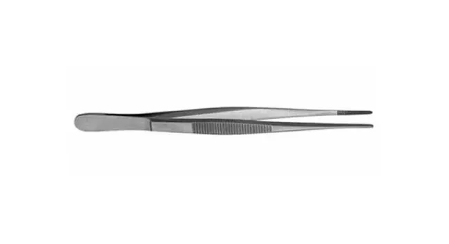 V. Mueller - SU2307 - Dressing Forceps 10 Inch Length Surgical Grade Stainless Steel Serrated