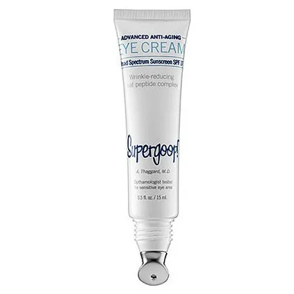 Supergoop - 1693 - Advanced Antioxidant Infused Anti-Aging Eye Cream with Oat Peptide SPF 37, 0.5 fl. oz.