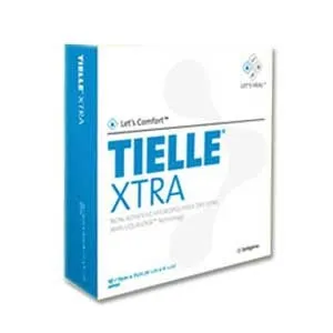 3M - TIELLE - From: MTL101 To: MTL103 -  Foam Dressing  4 1/4 X 4 1/4 Inch With Border Film Backing Adhesive Square Sterile