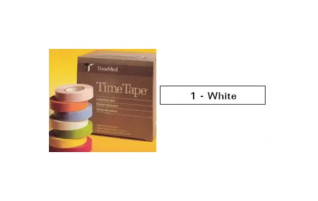 Precision Dynamics - Time - T-501-1 - Blank Label Tape Time Multipurpose Label White Vinyl 1 X 500 Inch
