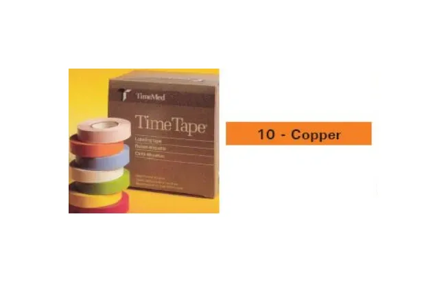 Precision Dynamics - Time - T-512-10 - Blank Label Tape Time Multipurpose Label Copper Vinyl 1/2 X 500 Inch