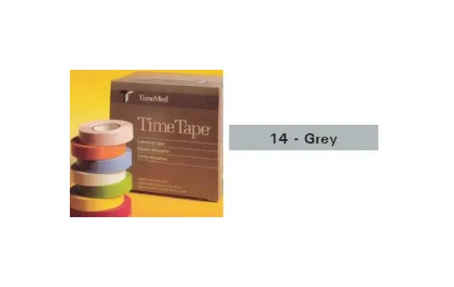 Precision Dynamics - Time - T-512-14 - Blank Label Tape Time Multipurpose Label Gray Vinyl 1/2 X 500 Inch