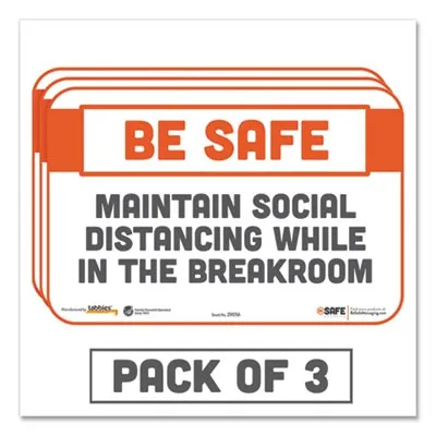 Tabbies - From: TAB29056 To: TAB29163 - Besafe Messaging Repositionable Wall/Door Signs
