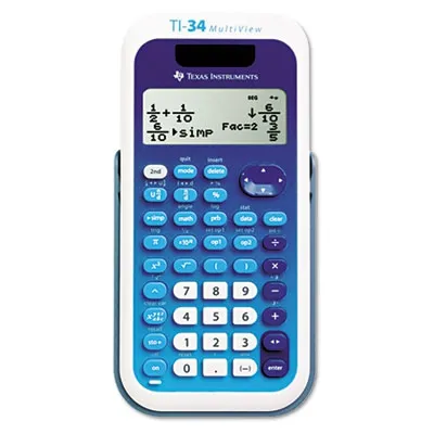 Texasinstr - From: TEXTI34MULTIV To: TEXTI34MULTIV - Ti-34 Multiview Scientific Calculator