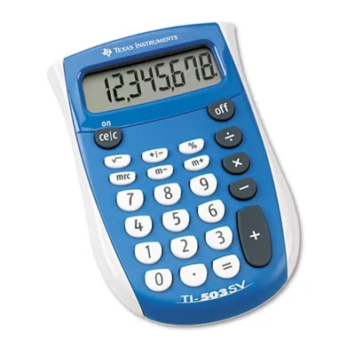 Texasinstr - TEXTI503SV - Ti-503Sv Pocket Calculator, 8-Digit Lcd