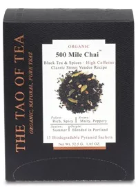 The Tao of Tea - 235800 - Pyramid Sachets 500 Mile Chai 15 count