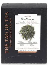 The Tao of Tea - 235805 - Pyramid Sachets Sen Matcha 15 count