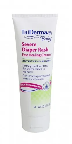 Genuine Virgin Aloe - 68045 - Triderma Baby, Stubborn Diaper Rash Relief Cream, 4 oz.