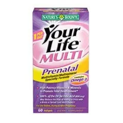 Us Nutrition - 30292 - Natures Bounty Your Life Multi Pre-Natal Vitamin, 60 Soft Gels