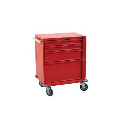 Harloff - Value Line - V24-4B - Emergency Cart Value Line Steel Body and Drawers 22 X 29.5 X 34 Inch (2)-3 Inch  (1)-6 Inch  (1)-12 Inch Drawer Configuration  16.75 X 23 Inch Internal Drawer