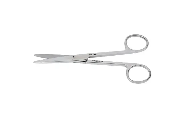 Integra Lifesciences - Vantage - V95-124 - Dissecting Scissors Vantage Mayo 6-3/4 Inch Length Office Grade Stainless Steel Finger Ring Handle Blunt Tip / Blunt Tip