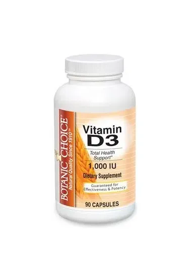 Botanic Choice - VC04 VID3 0090 - Vitamin D3 1000 Iu