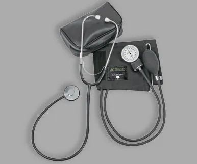 Veridian Healthcare - 01-5521 - Two-Party Home Blood Pressure Kit With Detached Nurse Stethoscope, Latex Free, Adult