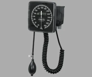Veridian Healthcare - 02-130 - Sterling Adjustable Wall-Type Latex-Free Clock Aneroid Sphygmomanometer, Adult
