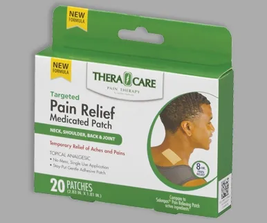 Veridian Healthcare - 24-90720 - Theracaine Medicated Pain Relief Patch