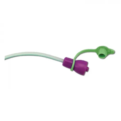 Vygon - 362.062 - Nutrisafe 2 PVC Feeding Tube with Radiopaque Line 6 Fr 49" (125cm) 1.45 mL Prime, Closed End, Green, 1.2 mm Interior Diameter, 2.0 mm Exterior Diameter.  Latex and DEHP Free.
