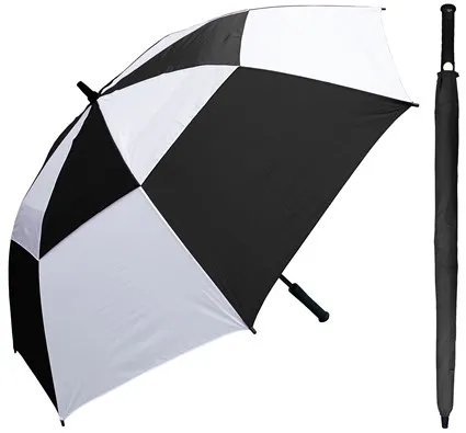 Rain Stoppers - W030RDW - Auto Open Windbuster Golf Umbrella With Golf Grip Handle