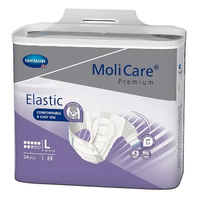 Hartmann - From: 165472 To: 165473  MoliCare Premium Elastic 8DUnisex Adult Incontinence Brief MoliCare Premium Elastic 8D Large Disposable Heavy Absorbency