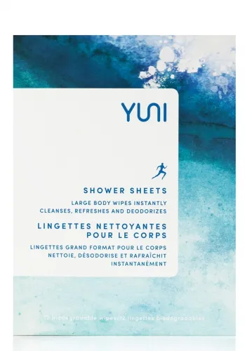 Yuni - 856349007213 - Shower Sheets Natural Biodegradable Body Wipes