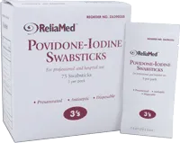 Reliamed - 3903SS - Reliamed Povidone-iodine Swabstick 3's, 3 Per Package