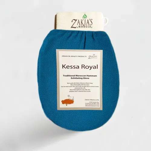 Zakias Morocco - Kessa_03 - The Original Kessa Hammam Scrubbing Glove - Teal