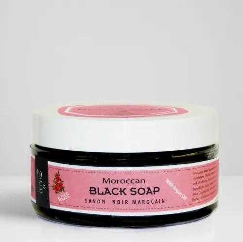 Zakias Morocco - SOP_107 - Moroccan Black Soap - Rose