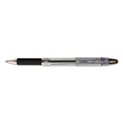 Zebrapen - ZEB14410 - Jimnie Stick Gel Pen Value Pack, Medium 0.7Mm, Black Ink, Smoke Barrel, 24/Box
