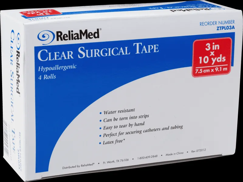 Reliamed - PL03A - Reliamed Tape Plastic, Roll